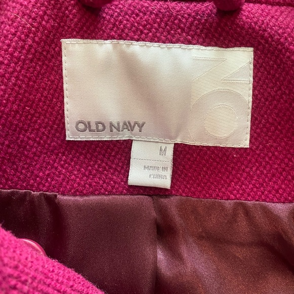 Old Navy Pink Pea Coat - Picture 3 of 5
